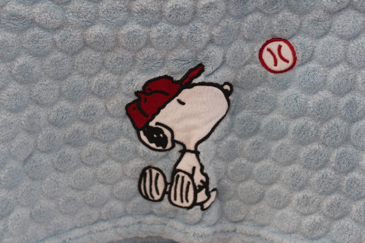Baseball Snoopy Blanket