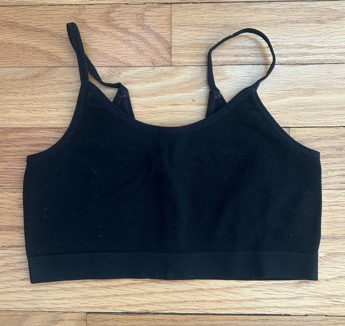 Art Class Black Sports Bra - size Youth - 8 (M)