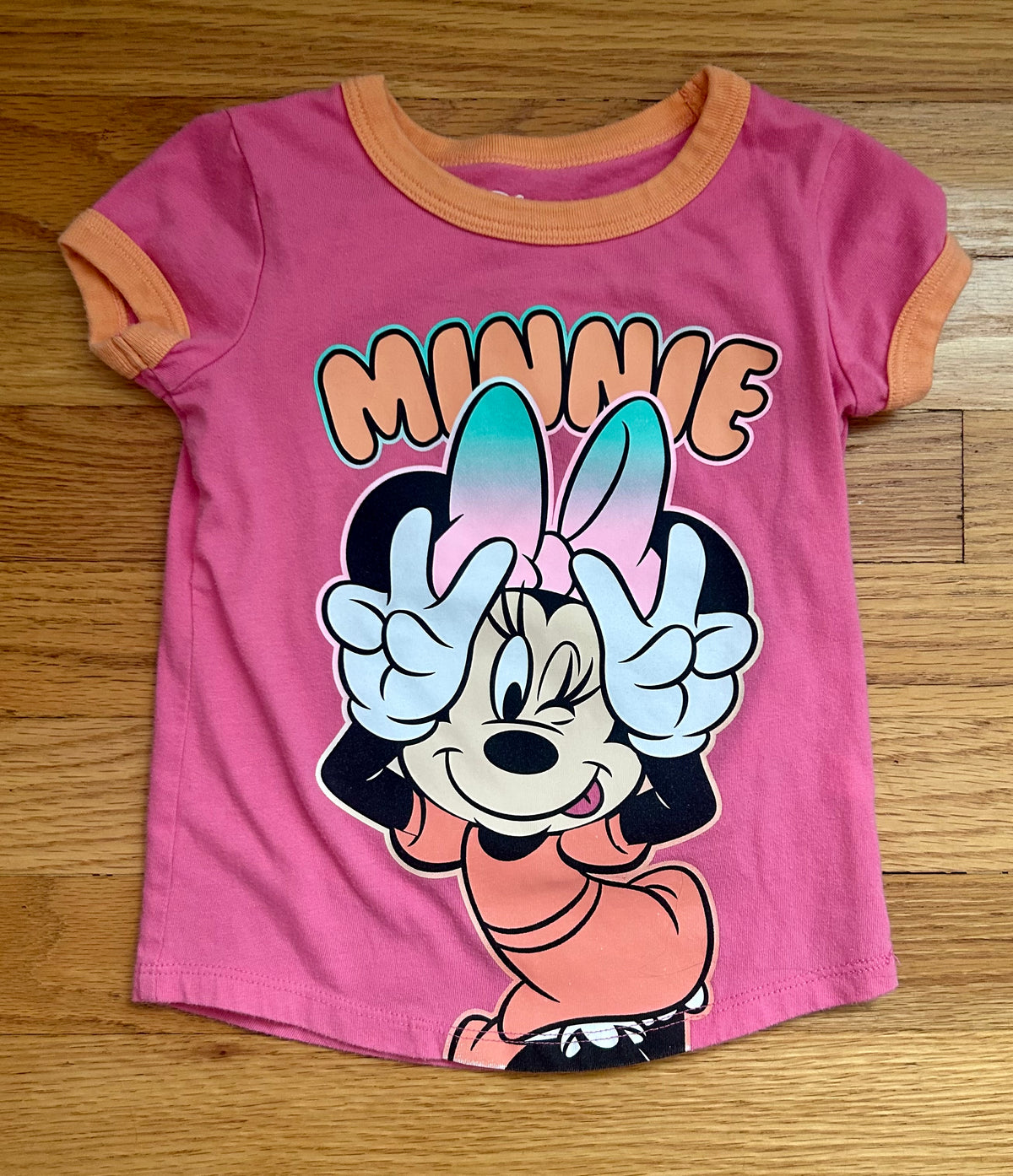 Minnie Mouse T Shirt, pink/orange - size Toddler - 2T