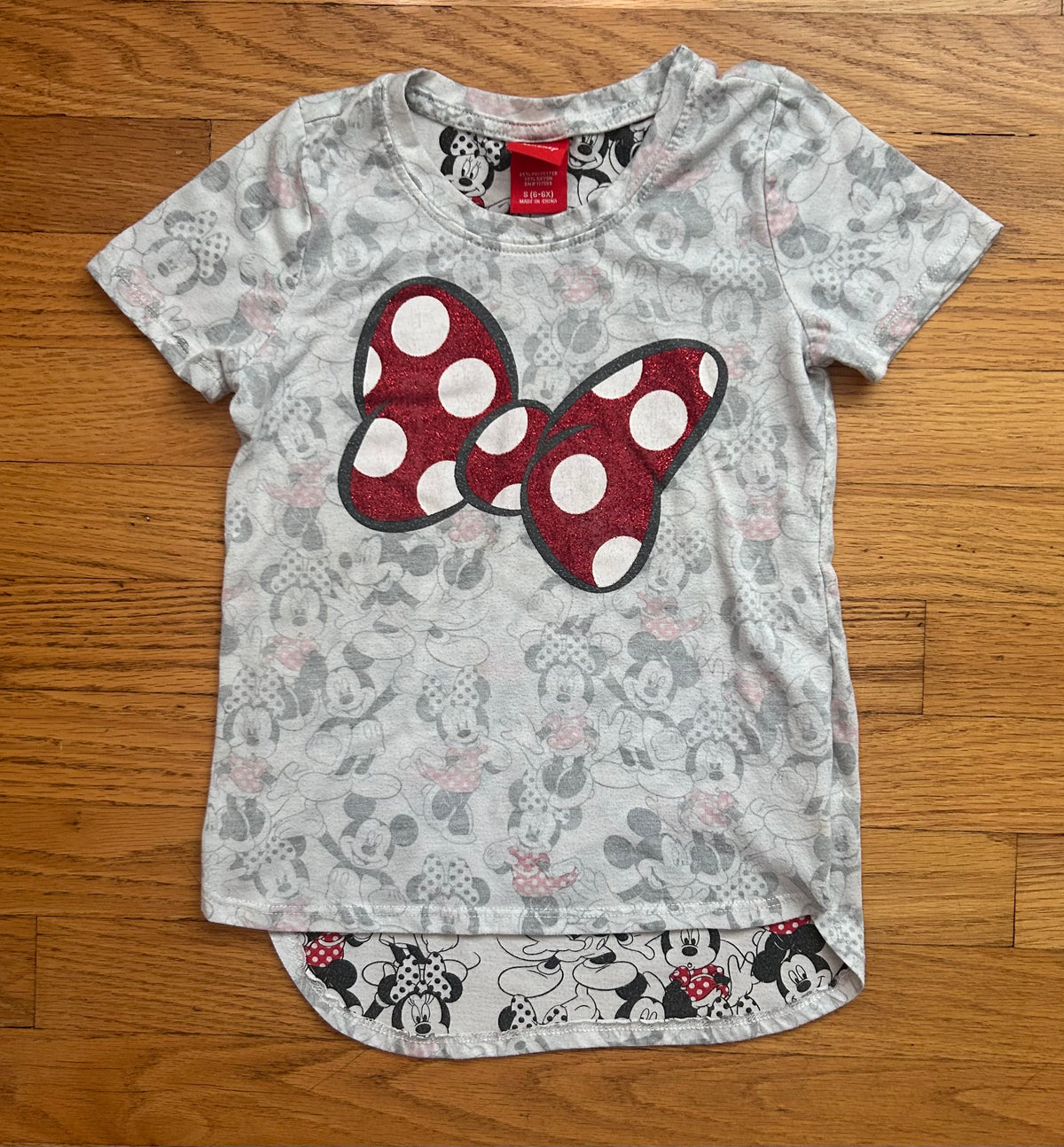 Minnie Bow T Shirt - size Youth - 6 (S)