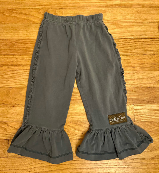 Matilda Jane Gray Ruffle Pants - size Toddler - 2T