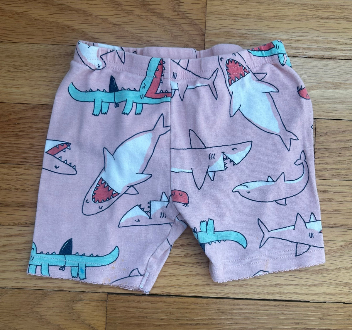 Carters Pink Shark Shorts PJs - size Toddler - 3T