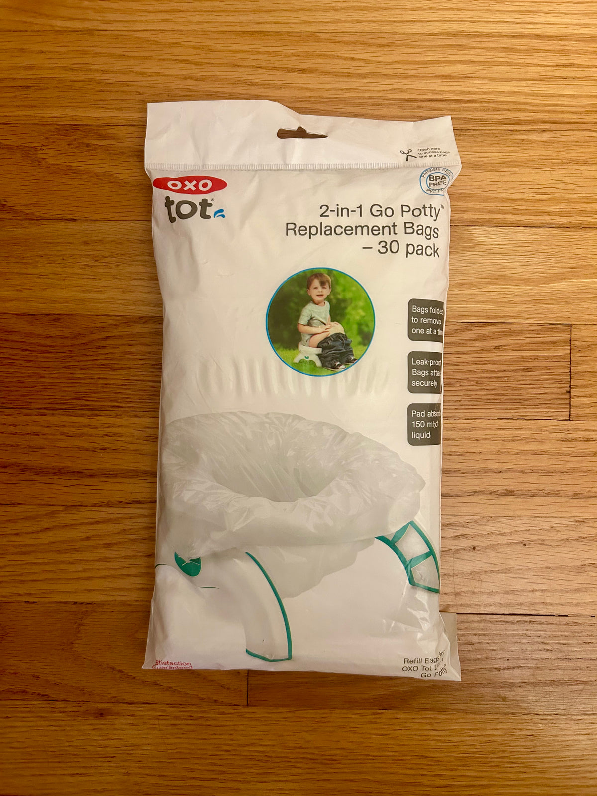 Refill bags for travel potty seat, NEW unopened