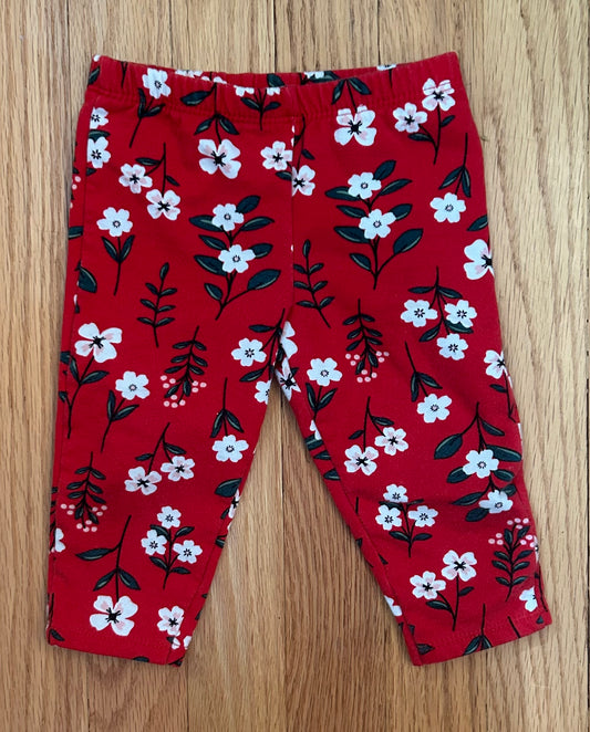 Carters Fleece Lined Leggings EUC - size Month - 6-9 / 9M