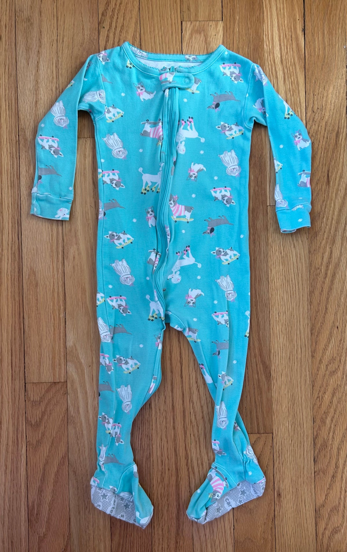 Carters Footie Dog PJs - size Month - 12-18 / 18M