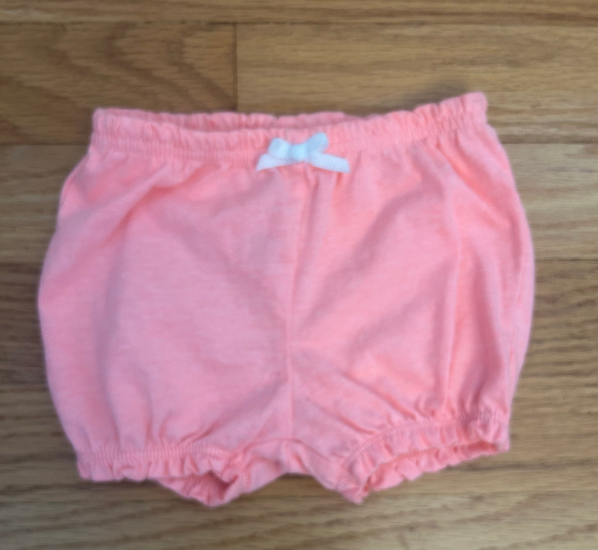 Carters Peach/Pink Shorts (9M) - size Month - 6-9 / 9M