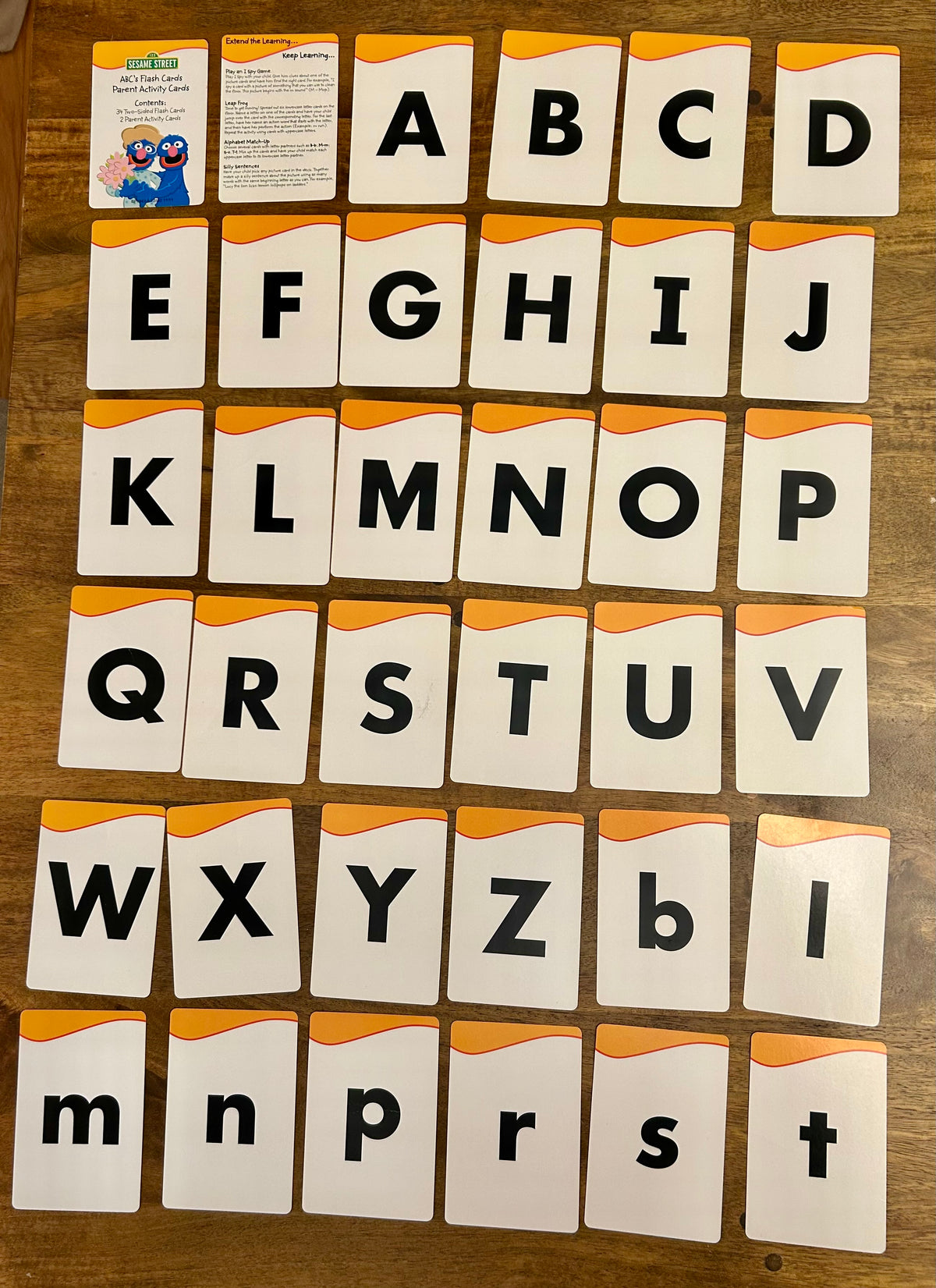 Sesame Street ABC Flash Cards, complete