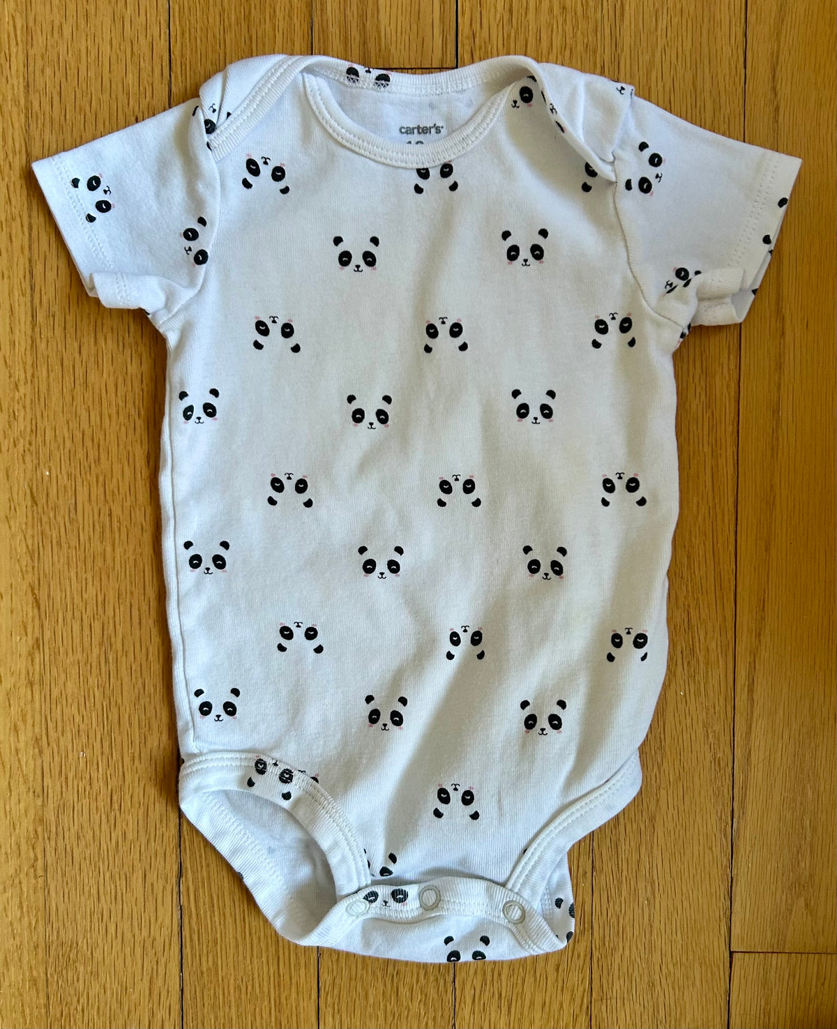 Carters Panda SS Onesie EUC (12M) - size Month - 9-12 / 12M