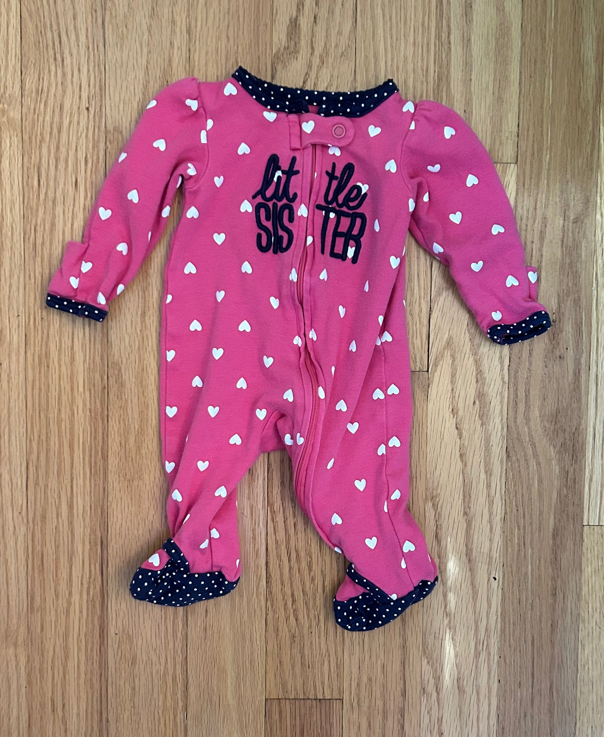 Carters Little Sister Footie Pajamas - size Month - Newborn