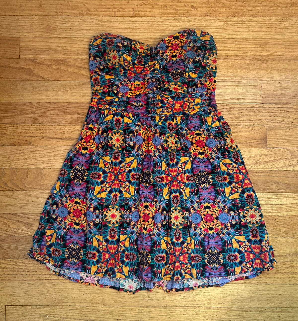 Band of Gypsies Floral Strapless Dress - size Women - M (8/10)