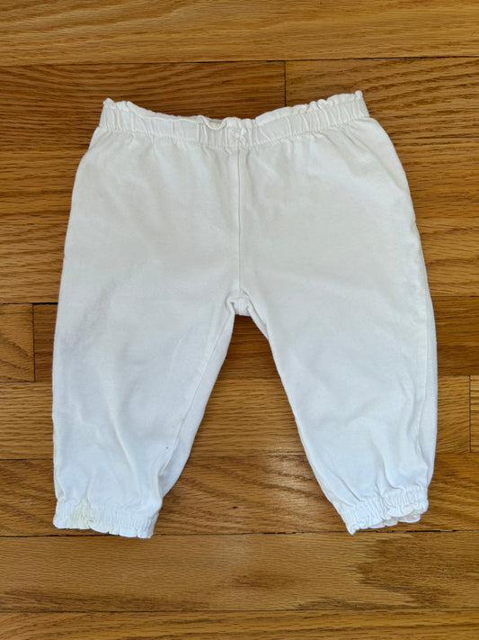 Carters White Leggings EUC - size Month - 3-6 / 6M