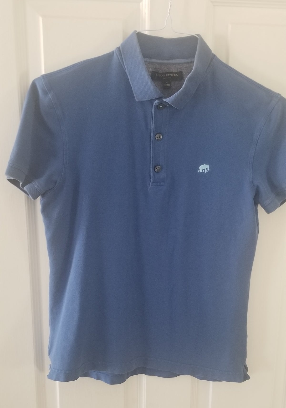 Banana Republic SS Shirt Sz Men Small Blue Knit - size Teen/Men - S (29-31)