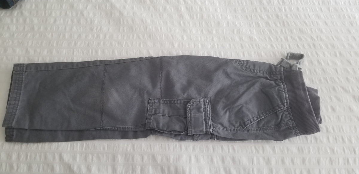 Carters Gray Pants Sz 4 Cargo Style - size Youth - 4 (XS)