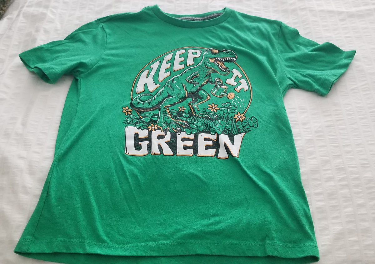 Green Dino SS Tshirt Sz XL (14/16) Old Navy - size Youth - 14 (XL)