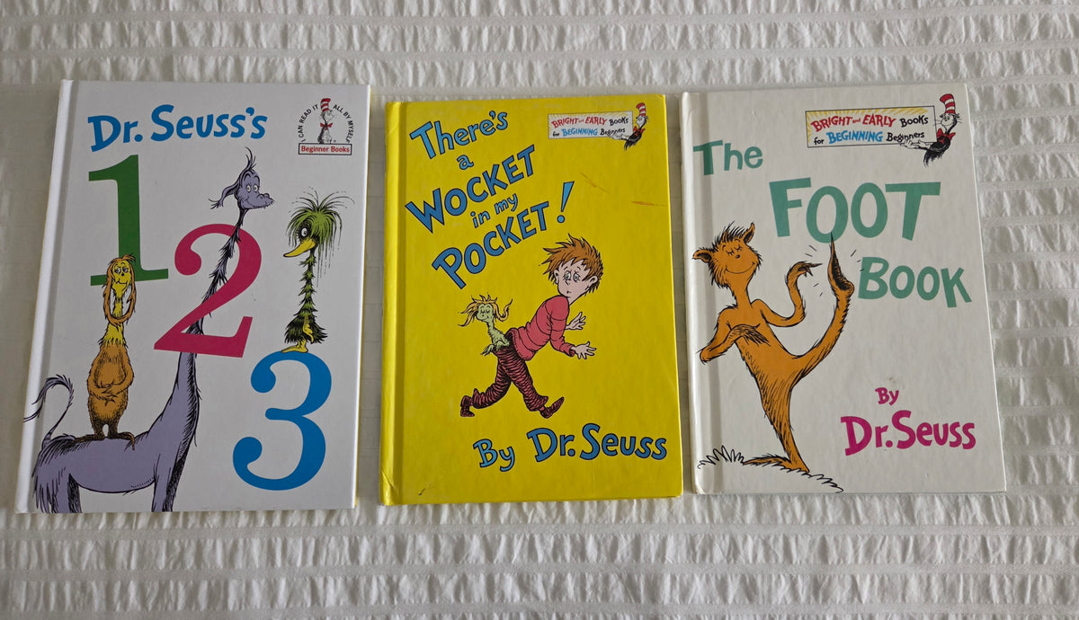 Dr Seuss Beginner Books Lot of 3 hard covers