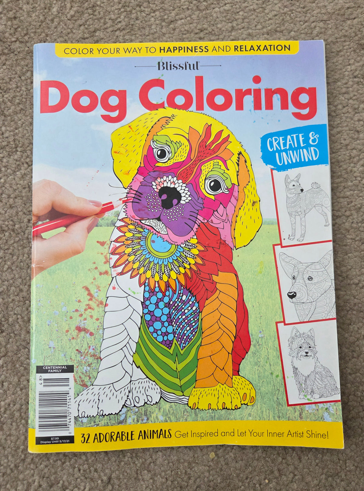Dog Coloring Book 32 pages