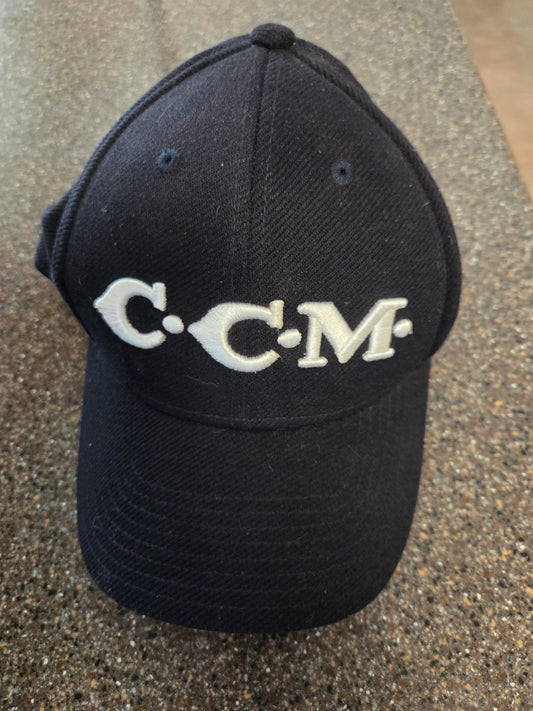 CCM Black Baseball Hat Sz S/M