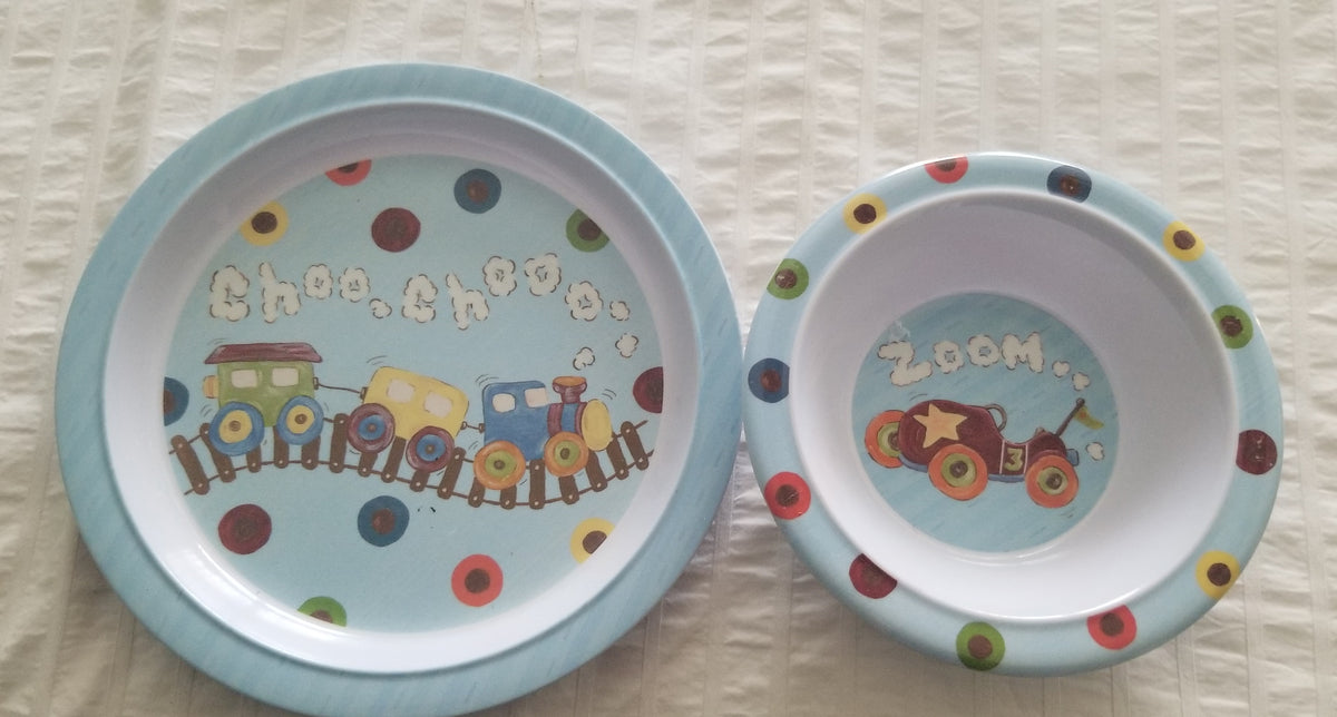 2 piece Melamine Set Train/race car Design
