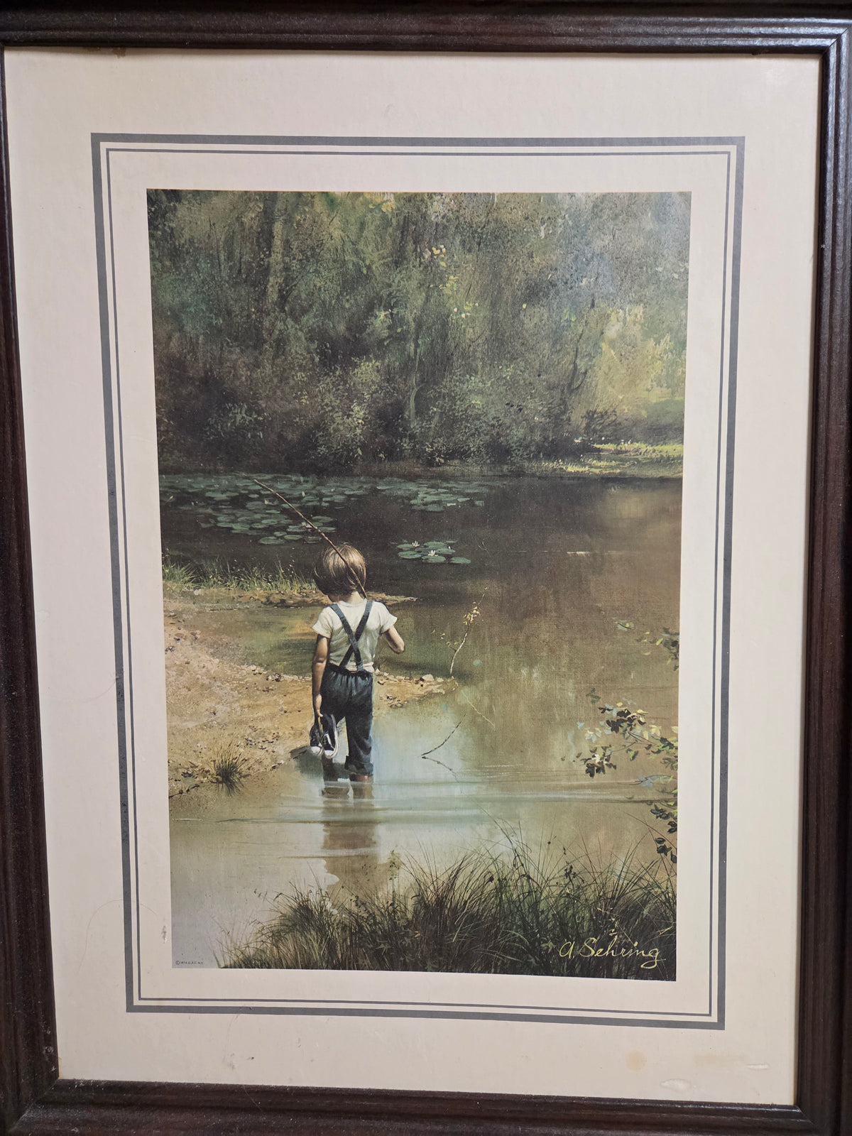Boy Picture  (no glass) 20.5 x 26.5 inches