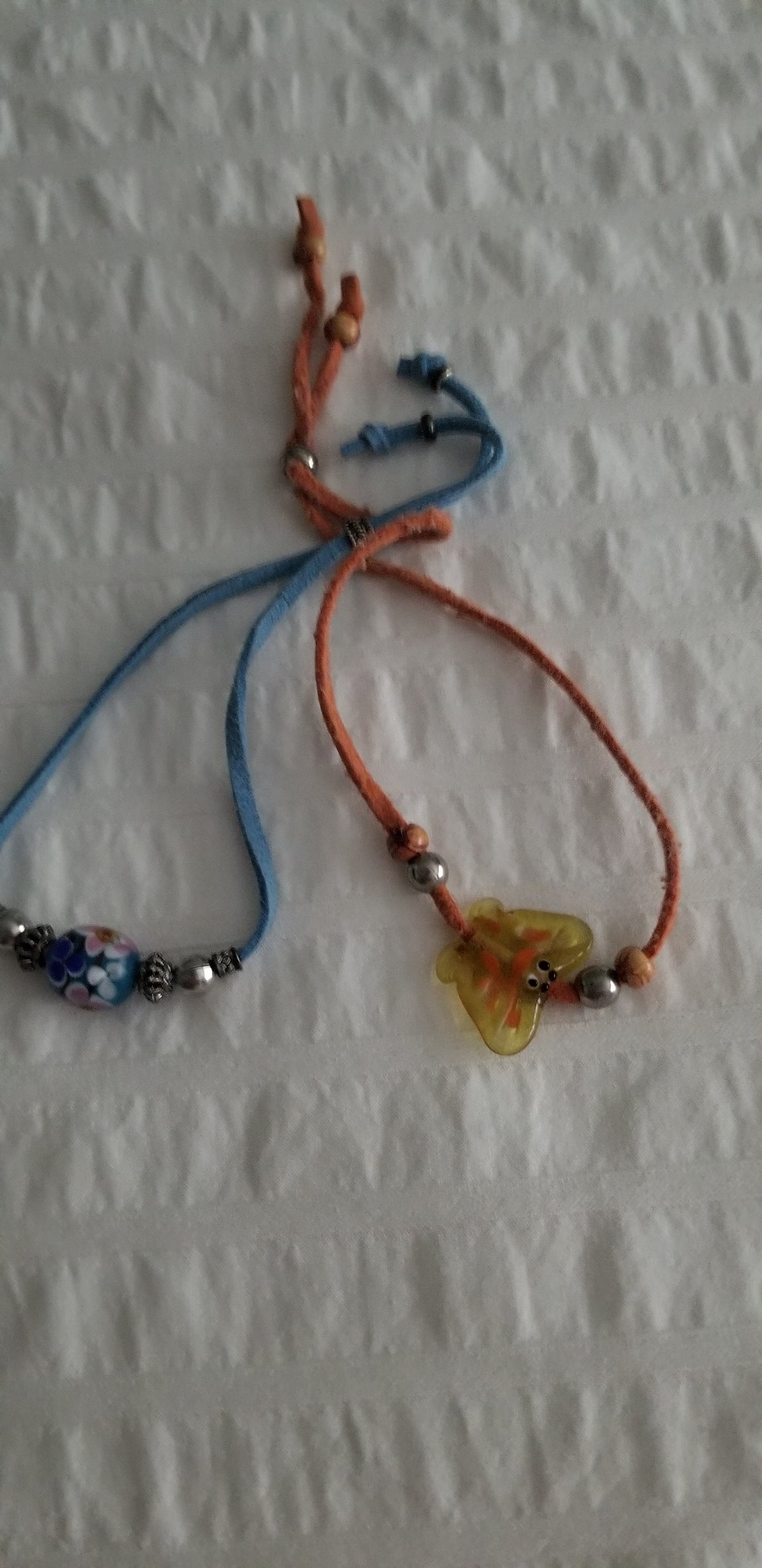 Lot of 2 Ankle Bracelets Adjustable