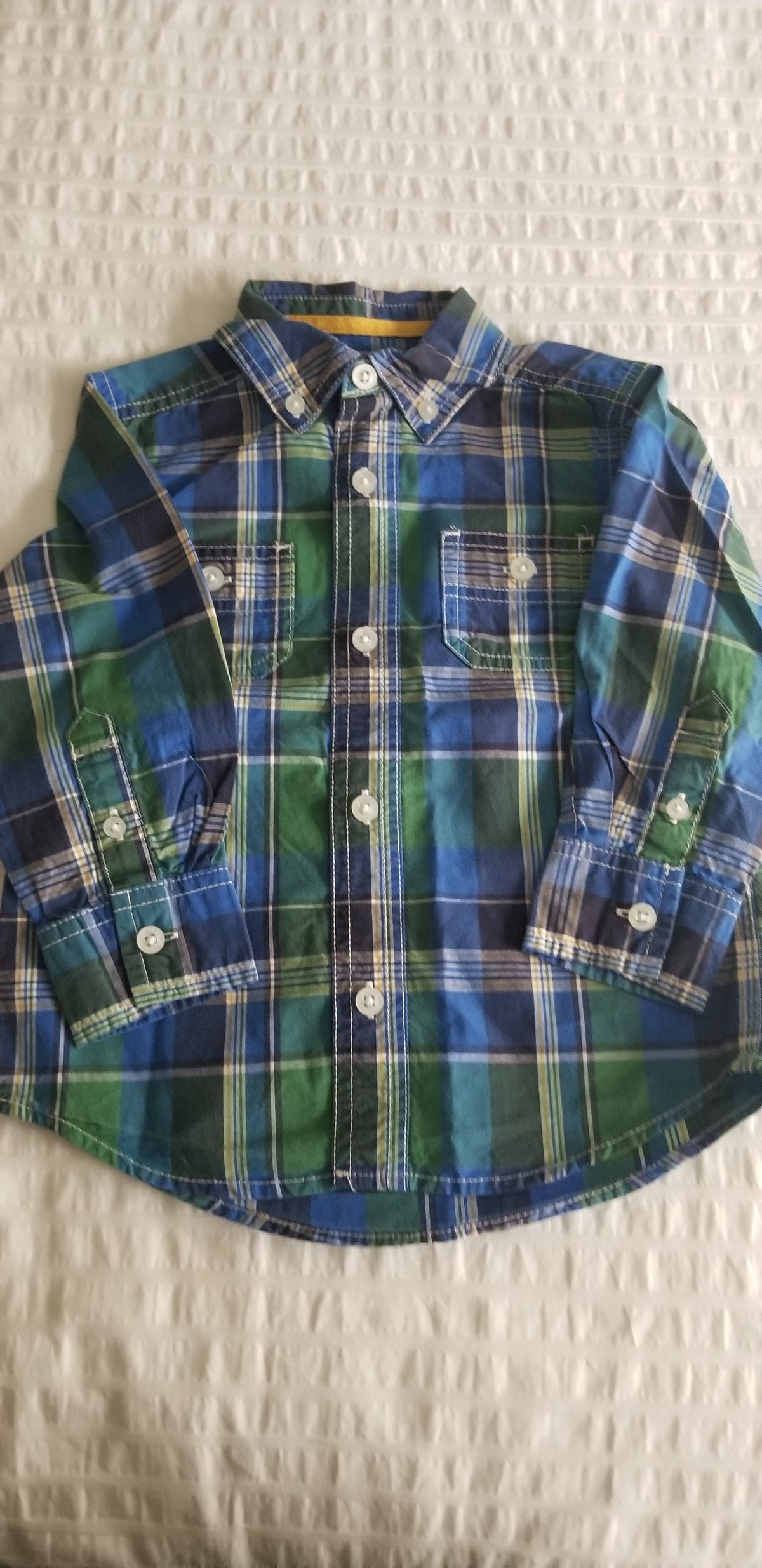 Carter's Plaid LS Shirt Sz 3T - size Toddler - 3T