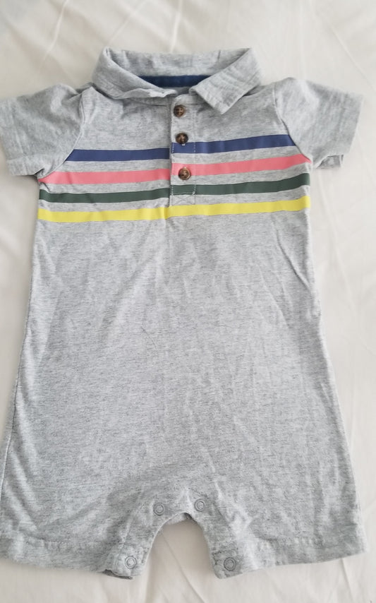 Carter's Gray Romper Sz 24 mo, Snap bottoms - size Month - 18-24 / 24M
