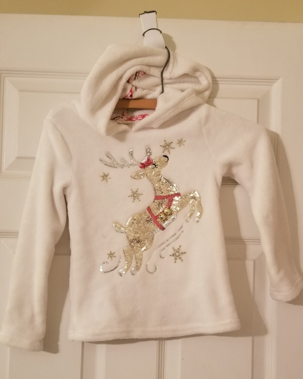Holiday Fleece Hoodie Sz S 5/6 - size Youth - 5 (XS)