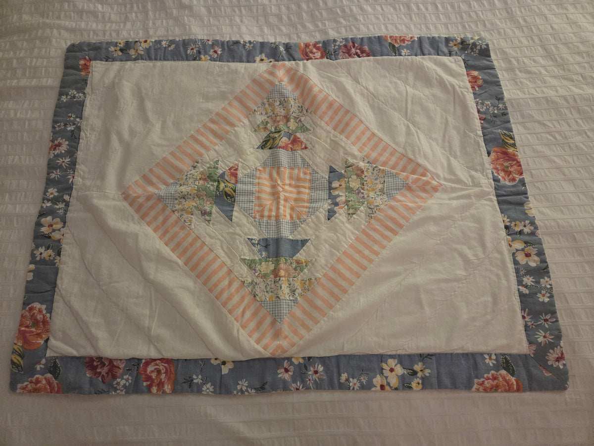 Quilted Pillow Sham 28 in x 22 in