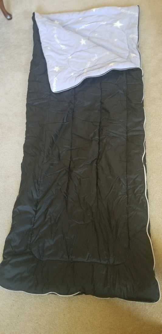 AG Sleeping Bag 70in x 30in Black/lilac