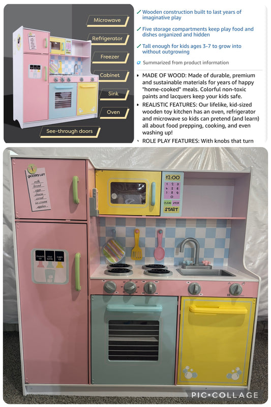 KidKraft Pastel Kitchen Excellent condition