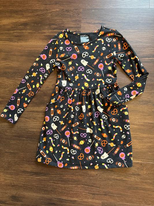 C & J Halloween dress W pockets - size Youth - 8 (M)