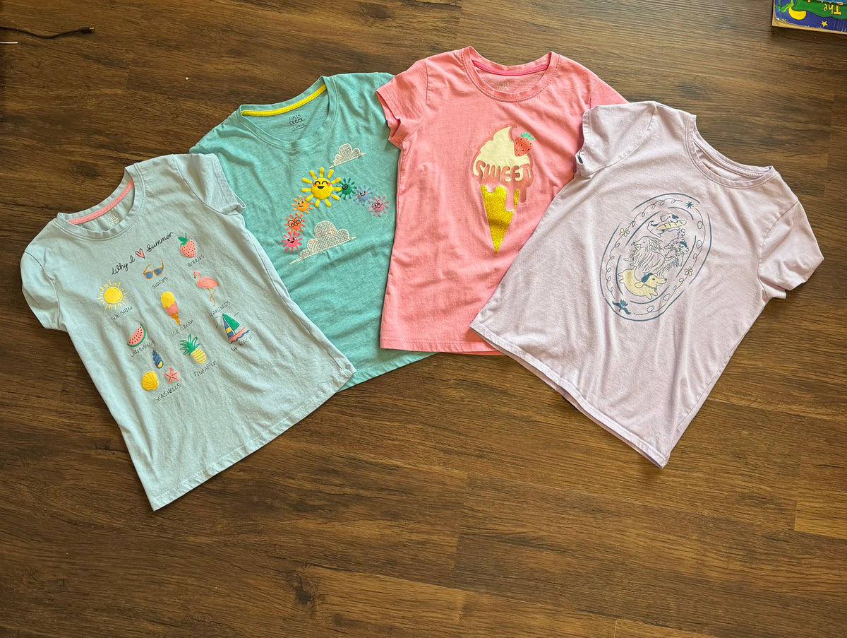 Lot of 4 play condition Graphic tees - size Youth - 10 (L)
