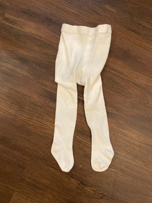 Small white tights Never worn! Knee reinf. - size Month - 18-24 / 24M