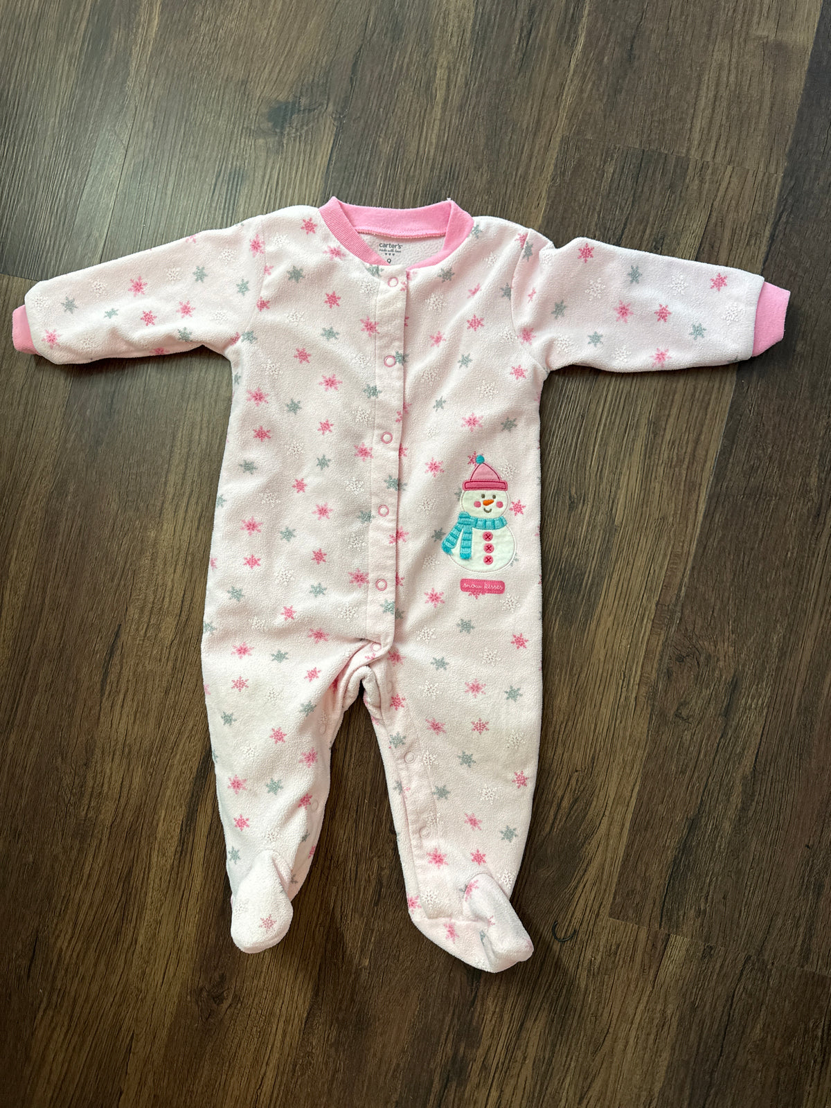 Carters 9 mo. Fleece Footie PJ