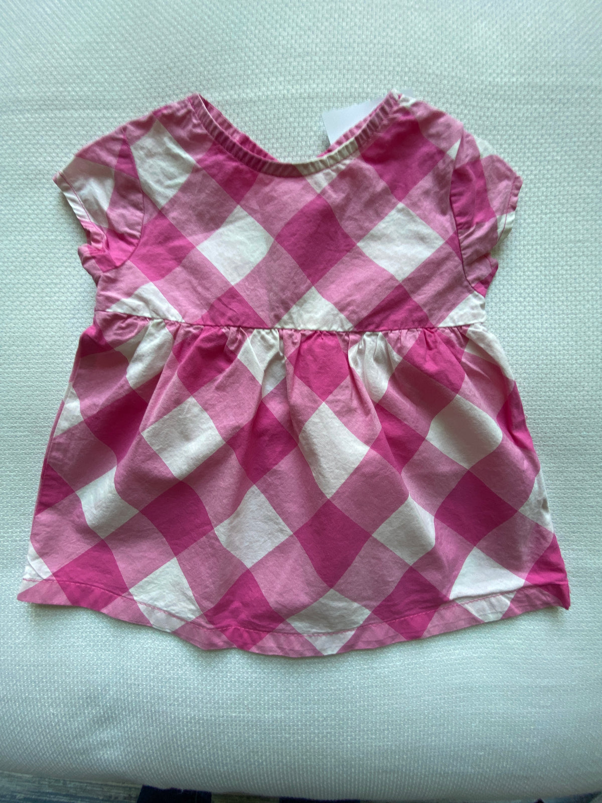 Carters 18M Top Pink white check - size Month - 12-18 / 18M