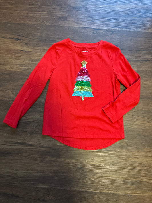 C&J Red Tree shirt Multi sequins!  Cute!