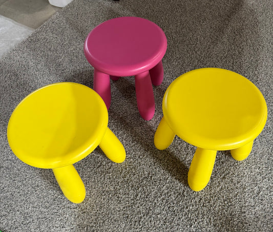 3 IKEA Kids Stools