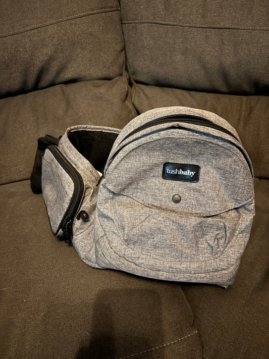 Tush Baby, gray EUC (1 of 2)