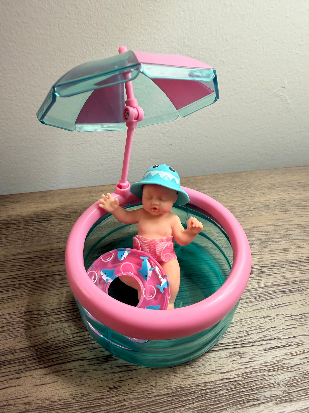 My Mini Baby by Zuru Pink/Teal Baby in Pool