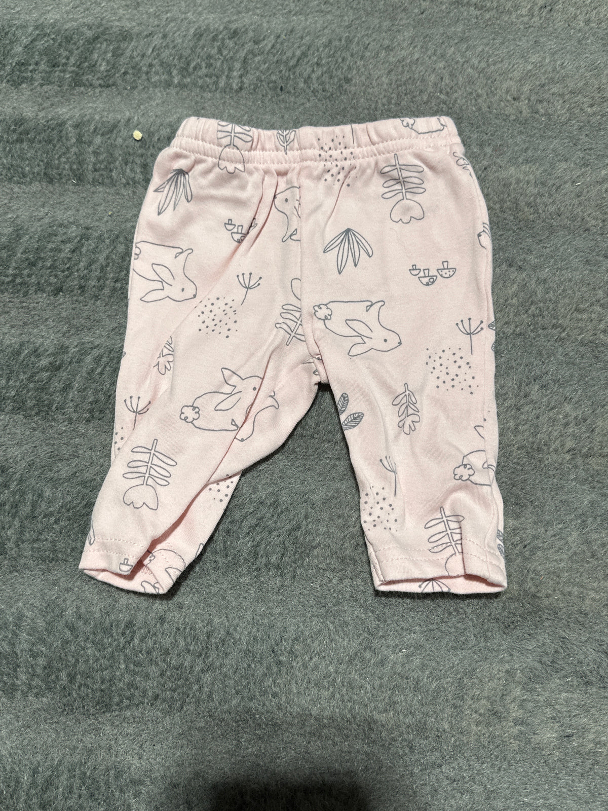 Pink bunny pants - size Month - Newborn