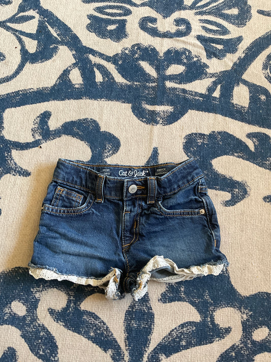Cat&Jack denim lace short - size Toddler - 4T