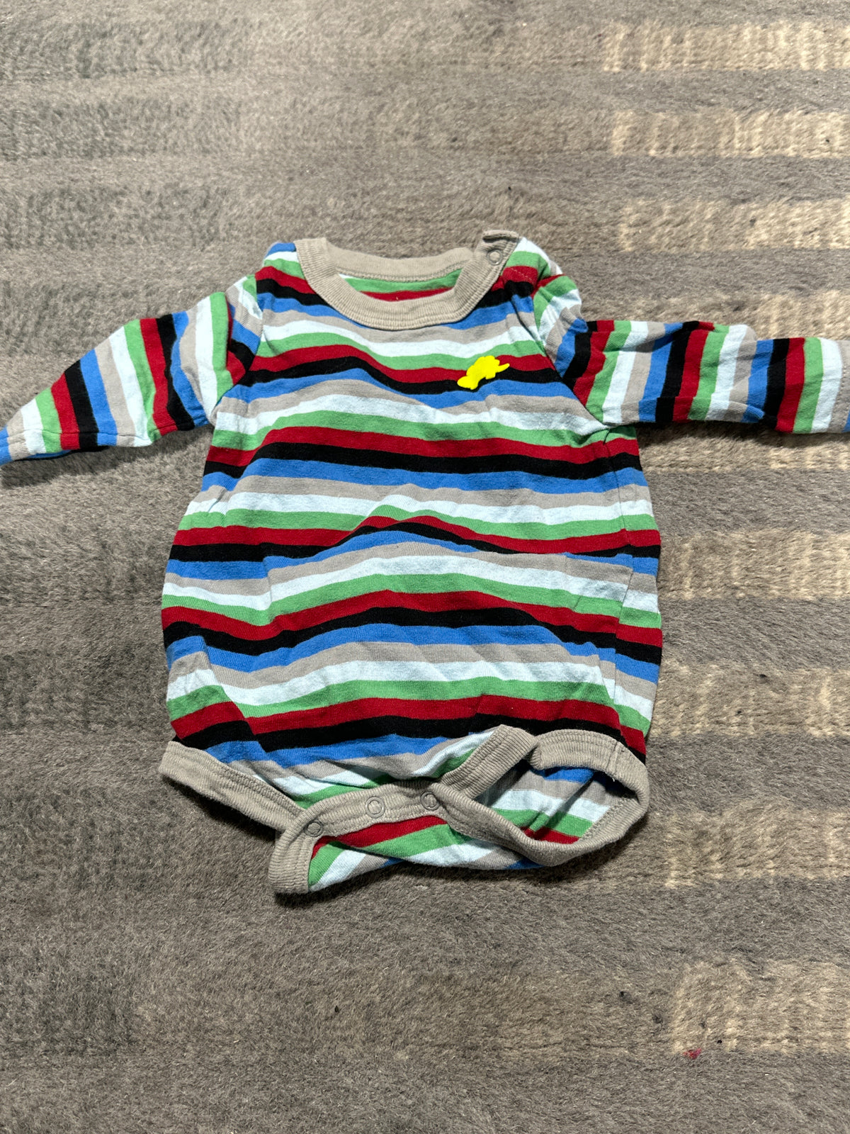 Colorful long sleeve onesie - size Month - 0-3 / 3M