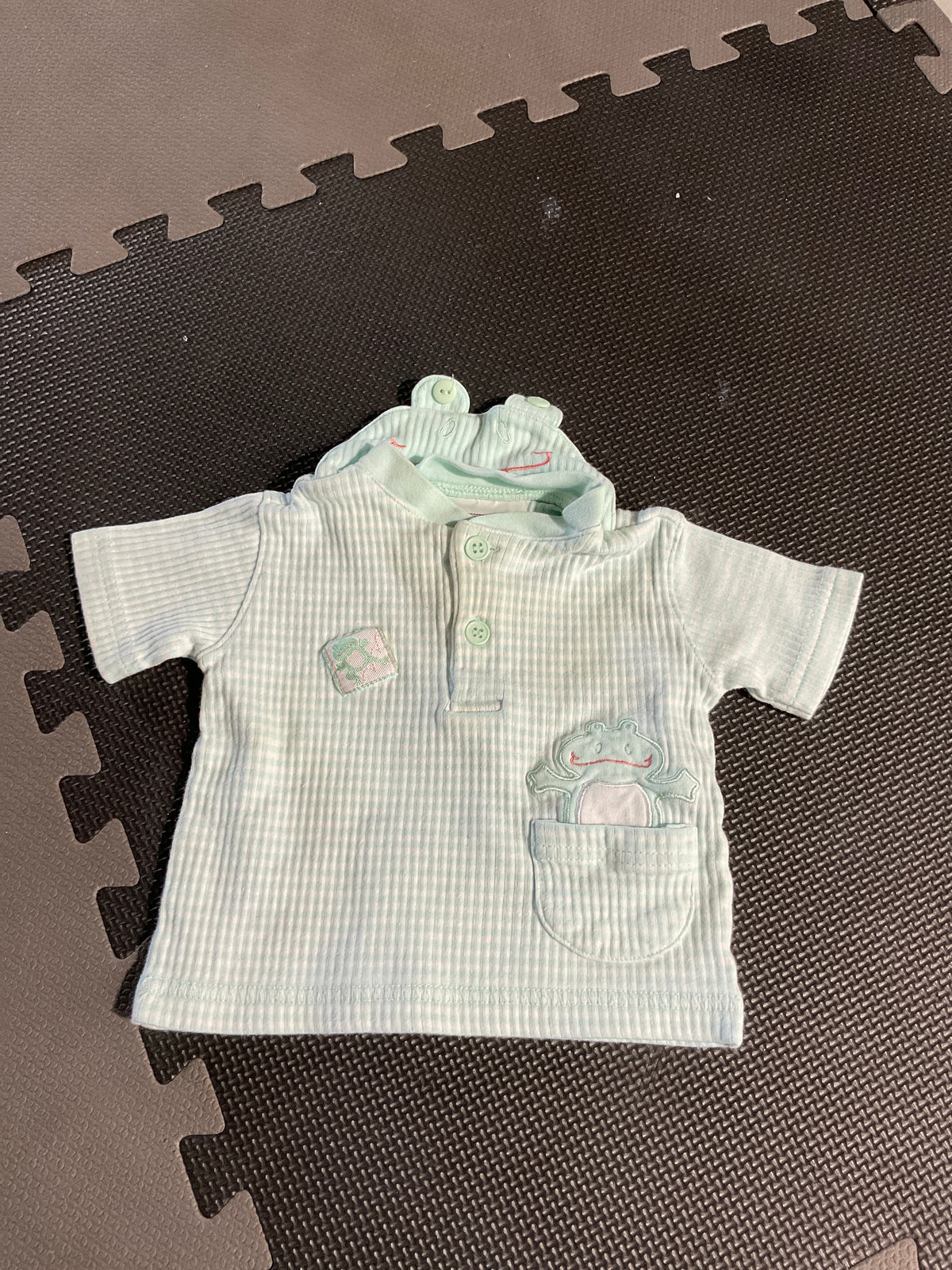 Buster Brown Frog Top - size Month - 0-3 / 3M