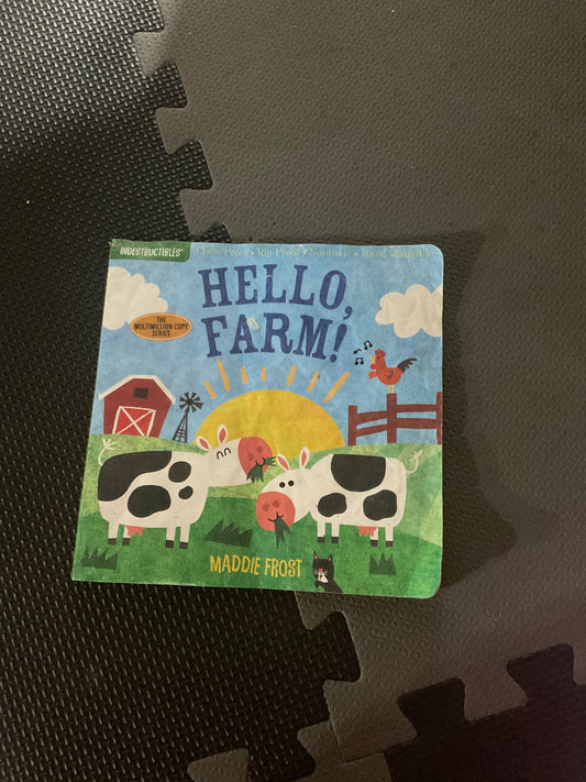 Hello Farm Indestructible book