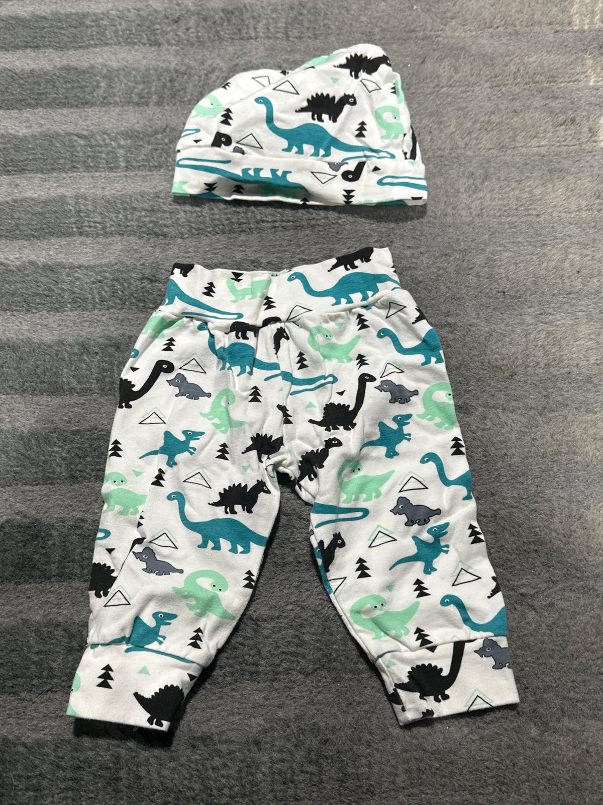 Dino pants w/ matching hat - size Month - 3-6 / 6M