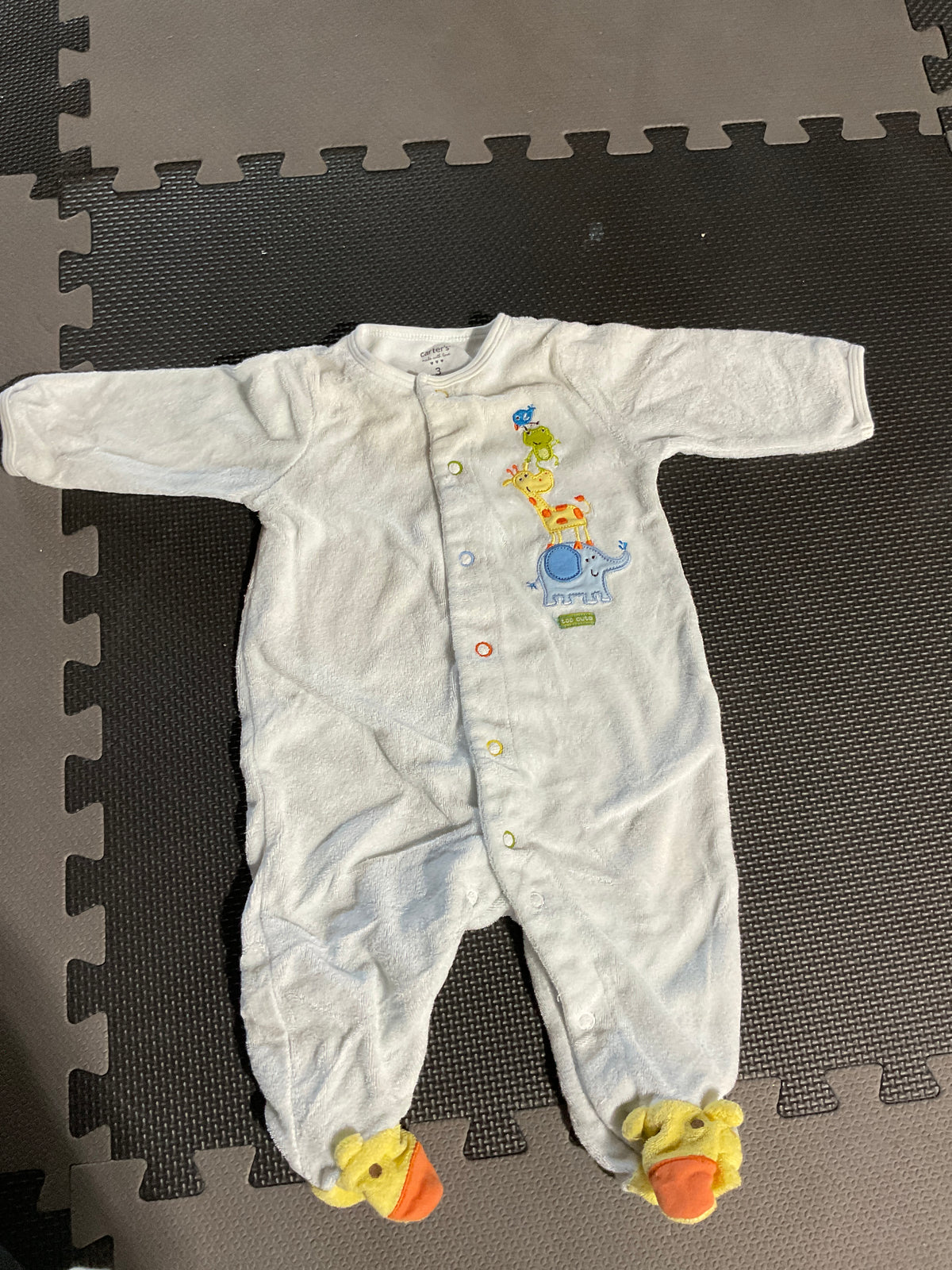 Cotton footie pj sleeper Longsleeve