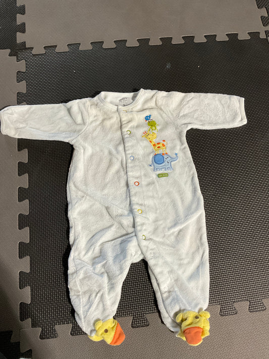 Cotton footie pj sleeper Longsleeve