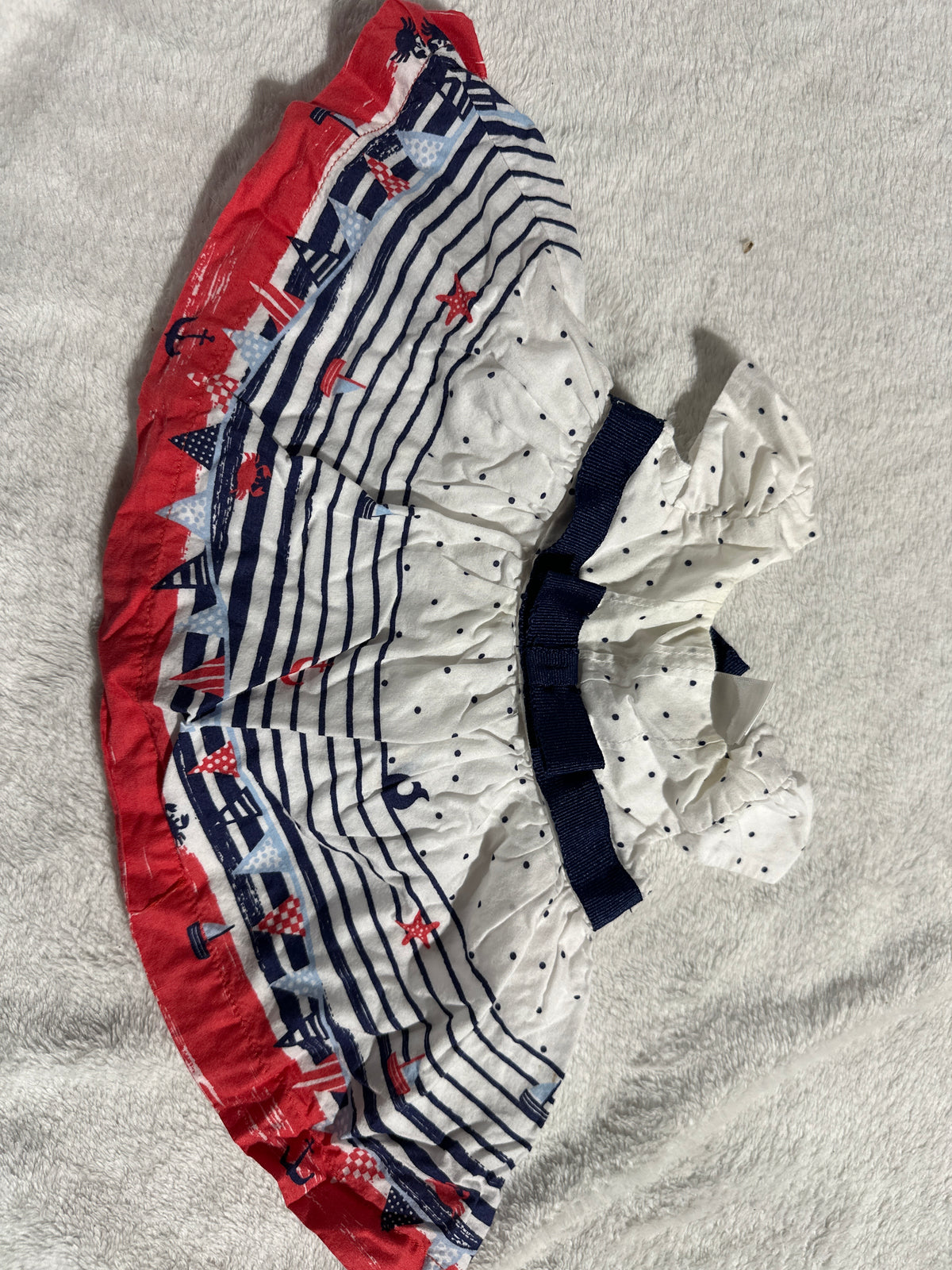 Sailer dress Adorable nautical theme - size Month - Newborn
