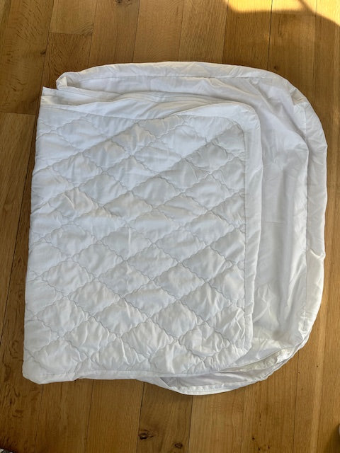 Crib Mattress Protector Zippers around mattress