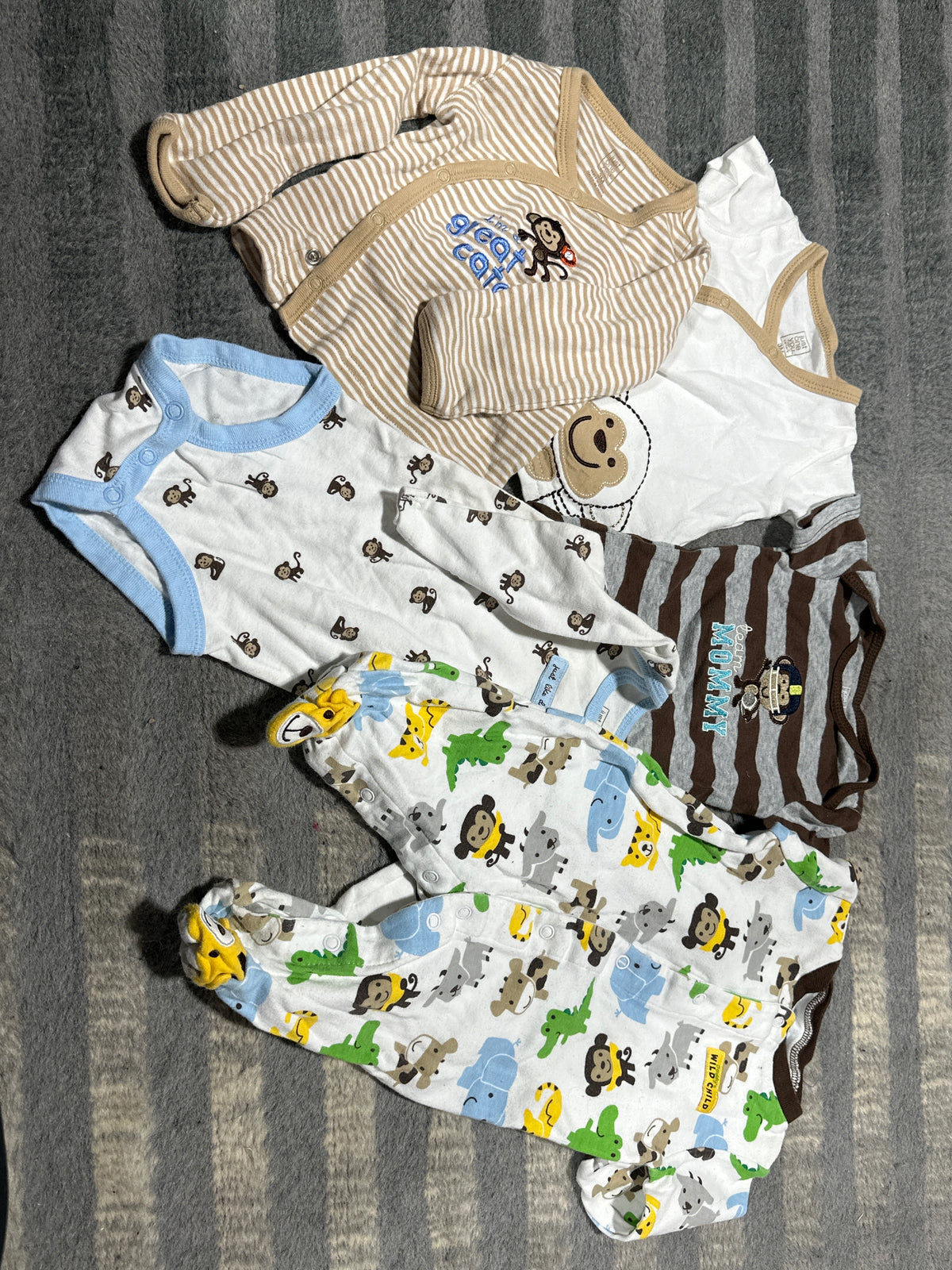 5 piece monkey set - size Month - 0-3 / 3M